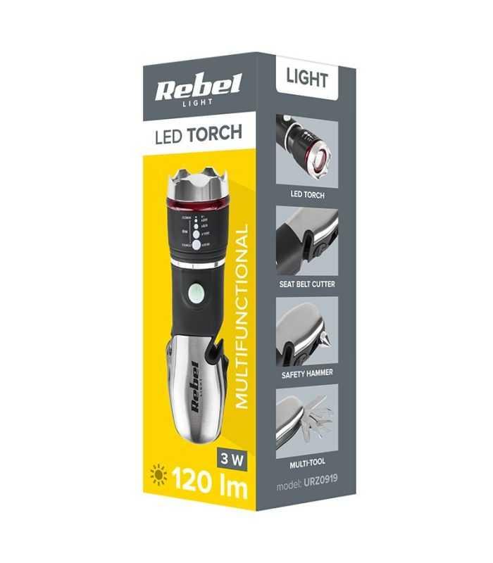 Lanterna Multifunctionala 3w Rebel Urz0919