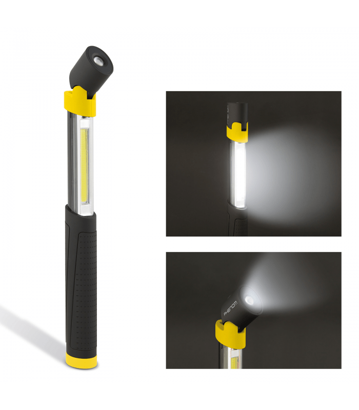 Lanterna service cu COB-LED telescopic si cu cap rabatabil Phenom
