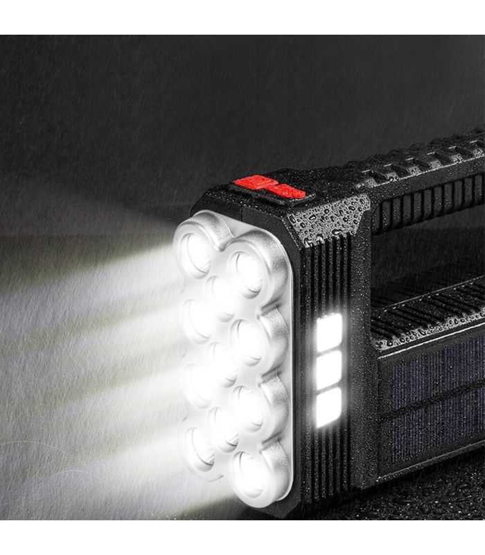 Lanterna Solara Led Cob Cu Functie De Lumina De Lucru Acumulator Li Ion 1200mah Micro Usb 1000lm Ip55 Phenom 18581