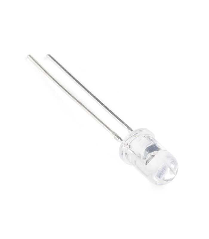 LED 5mm 12V lumina alb rece OptoSupply OSW57L5A31A-12V