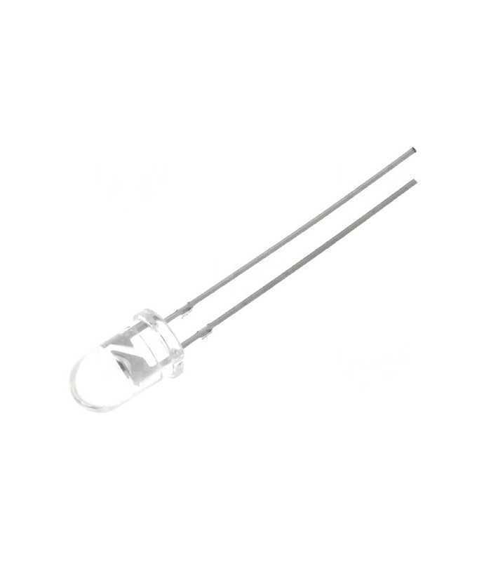 LED 5mm ultraviolet 3-3.8V λd 360-370nm 15° 20mA 2÷4mW Montare THT OPTOSUPPLY OSV1YL5111A