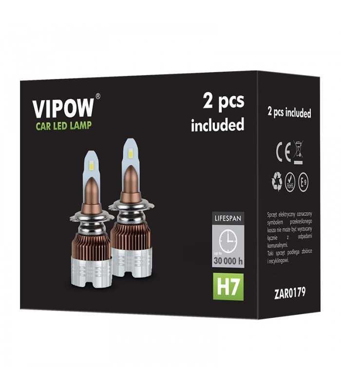 led auto intelled h7 12v 6500k set 2 bucati vipow 3