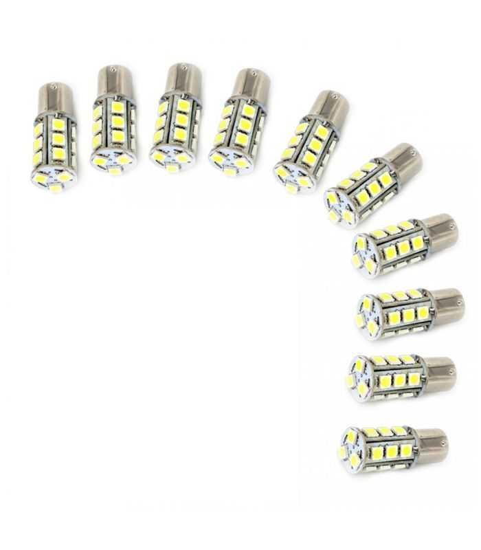 led de frana 12v 18 led smd alb 290lm bay15d carguard 2