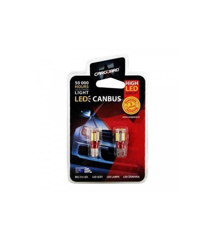 led smd de pozitie 5w5 t10 12v 3w 399lm set 2buc can114 carguard 1