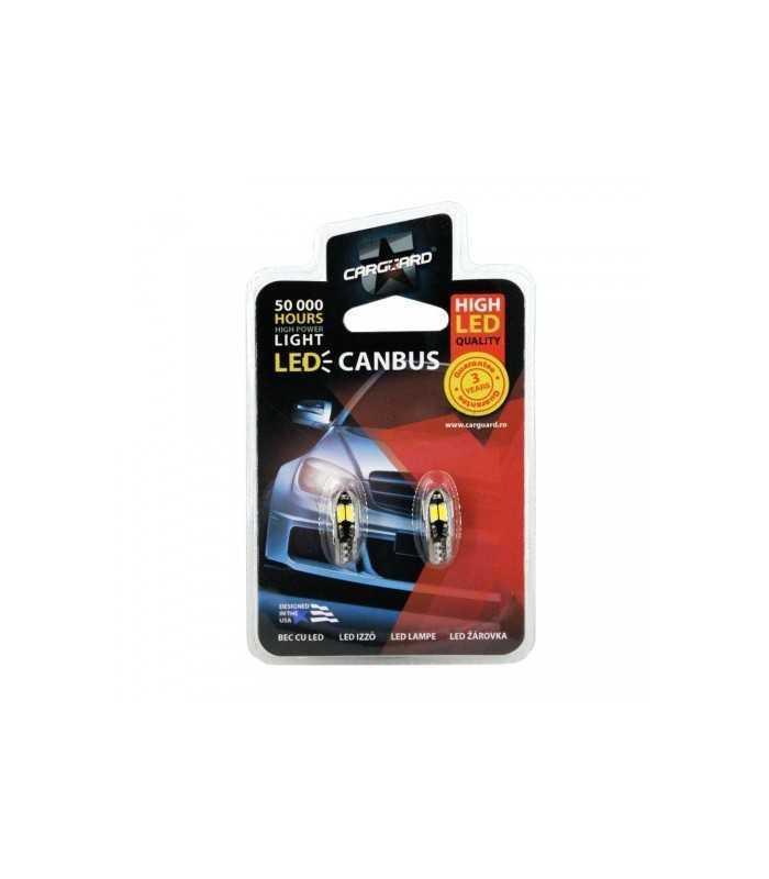 led smd de pozitie canbus t10 5ww 12v 3w 240lm set 2buc can113 carguard 1