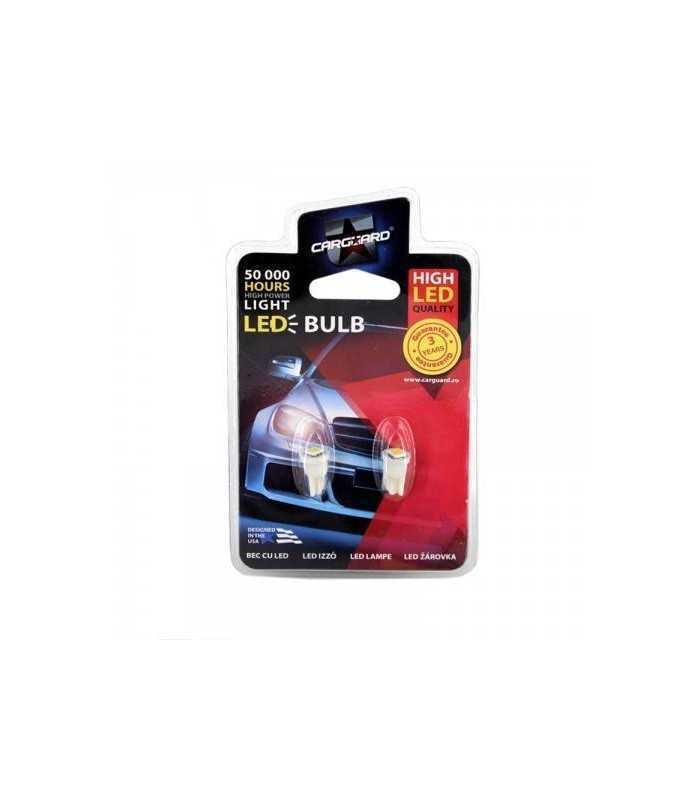led smd de pozitie t10 12v 025w 18lm set 2buc cld003 carguard 2