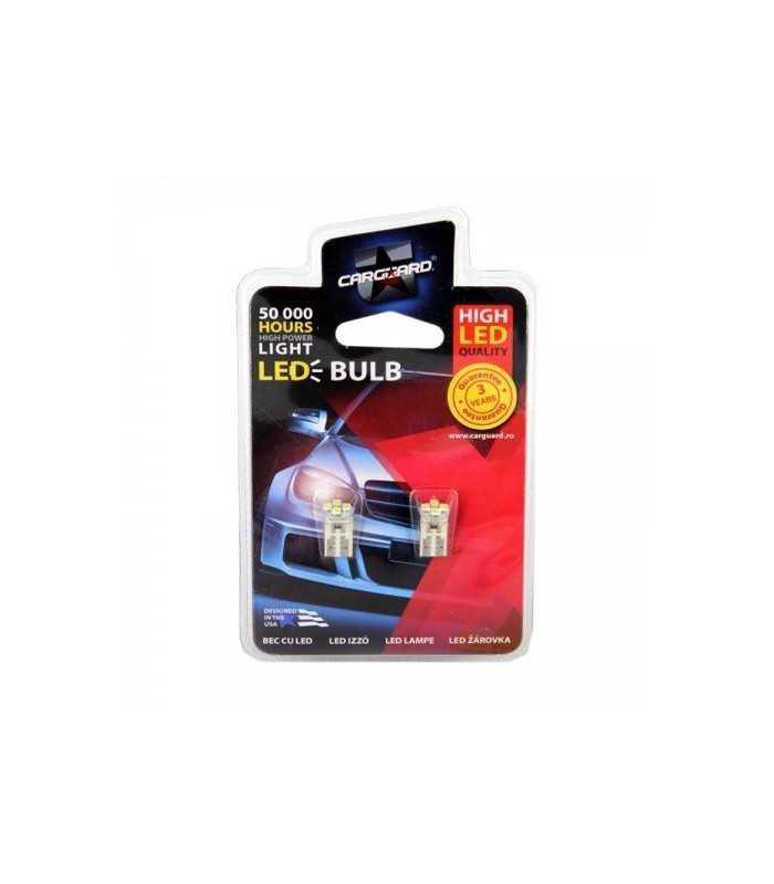 led smd de pozitie t10 12v 04w 28lm set 2buc cld009 carguard 2