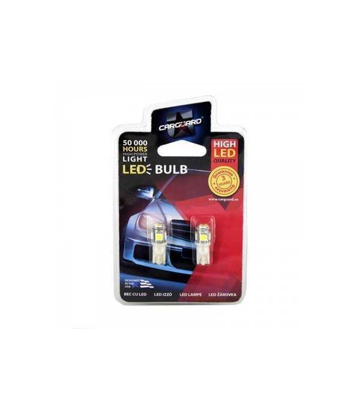 led smd de pozitie t10 12v 125w 90lm set 2buc cld006 carguard 1