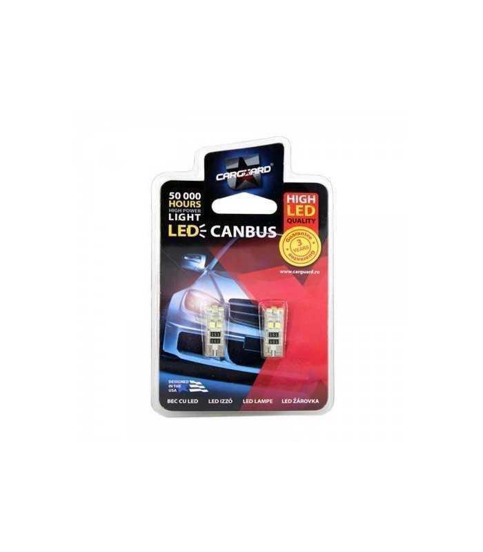 led smd de pozitie t10 12v 3w 56lm set 2buc can102 carguard 1