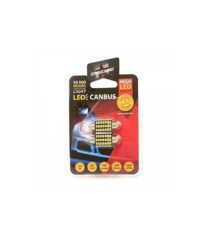 led sofit canbus 39mm plafoniera numar de inmatriculare 12v 25w 189lm can118 set 2buc carguard 1