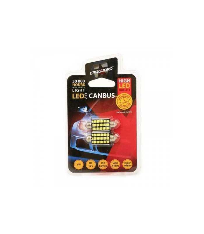 led sofit canbus 41mm plafoniera numar de inmatriculare 12v 3w 252lm can119 set 2buc carguard 1
