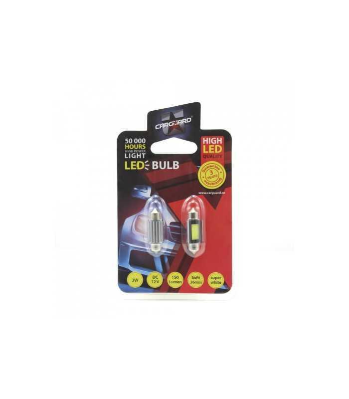 led sofit plafoniera numar 36mm 12v 3w 150lm set 2buc cld018 carguard 2