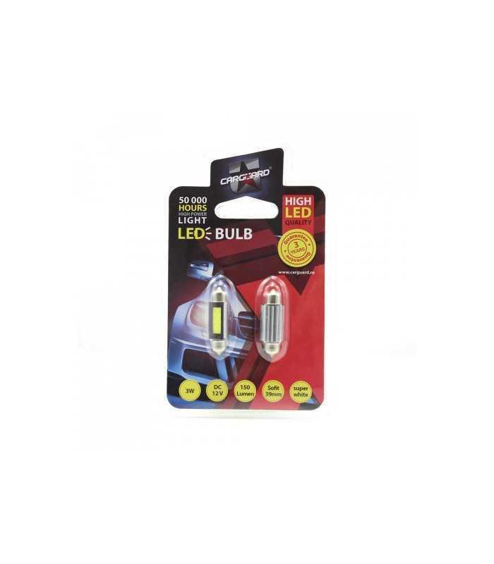 led sofit plafoniera numar 39mm 12v 3w 150lm set 2buc cld019 carguard 2