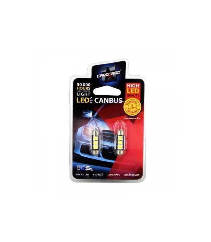 led sofit plafoniera numar de inmatriculare 36mm canbus can106 12v set 2buc carguard 1