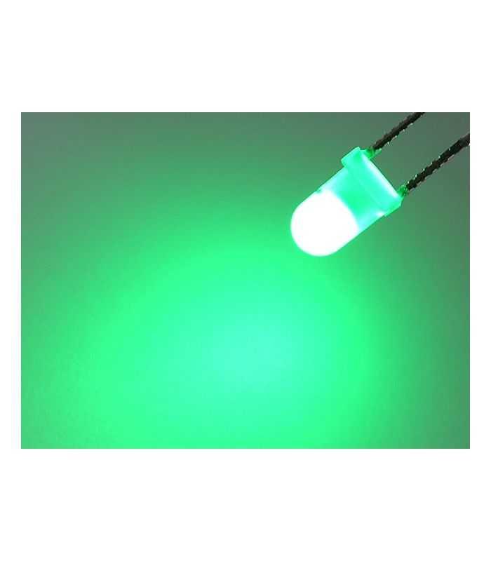 Led Verde 3mm 12v Optosupply Osg5da3134a 12