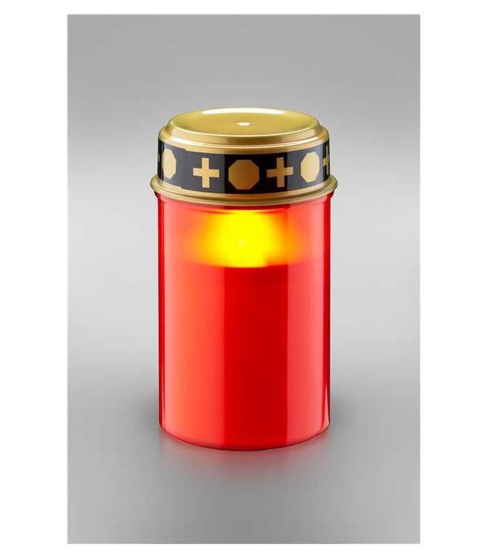 Lumanare Led Candela Rosie Cu Palpaire Cu Baterii 2x Aa Ip44 Goobay 60335