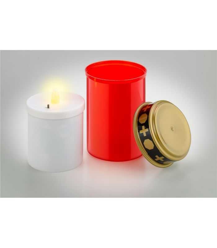 Lumanare Led Candela Rosie Cu Palpaire Cu Baterii 2x Aa Ip44 Goobay 60335