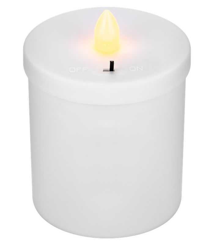 Lumanare Led Candela Rosie Cu Palpaire Cu Baterii 2x Aa Ip44 Goobay 60335