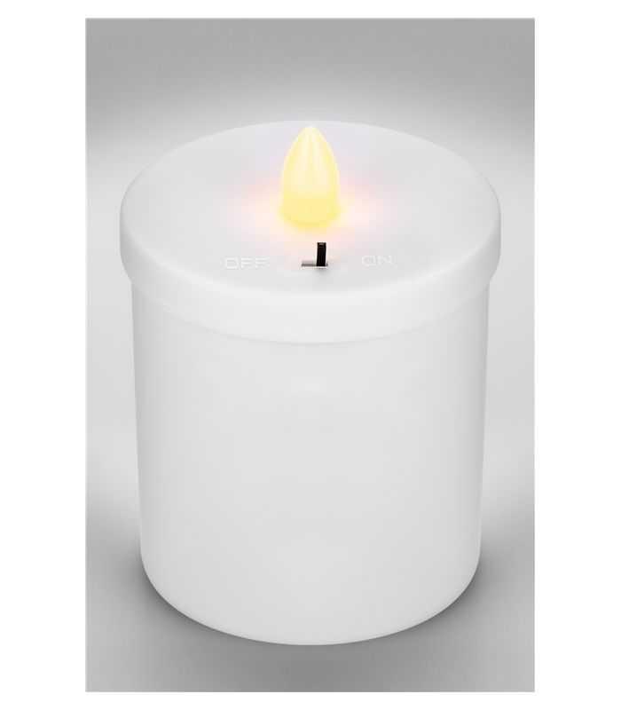 Lumanare Led Candela Rosie Cu Palpaire Cu Baterii 2x Aa Ip44 Goobay 60335