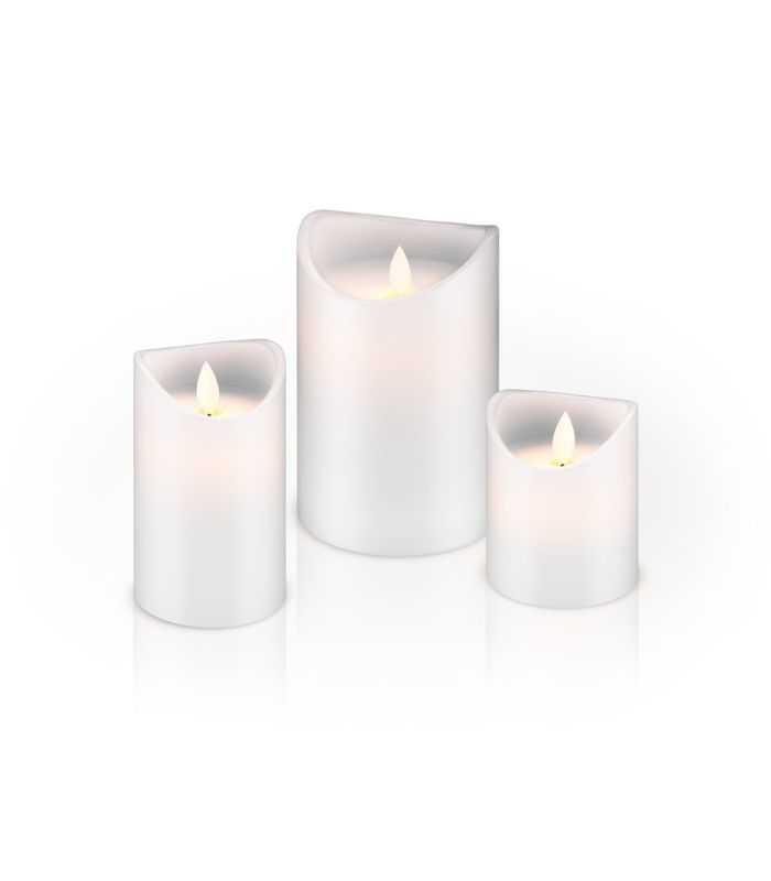 Lumanare Led Real Wax Alb 10x15cm Goobay 66521