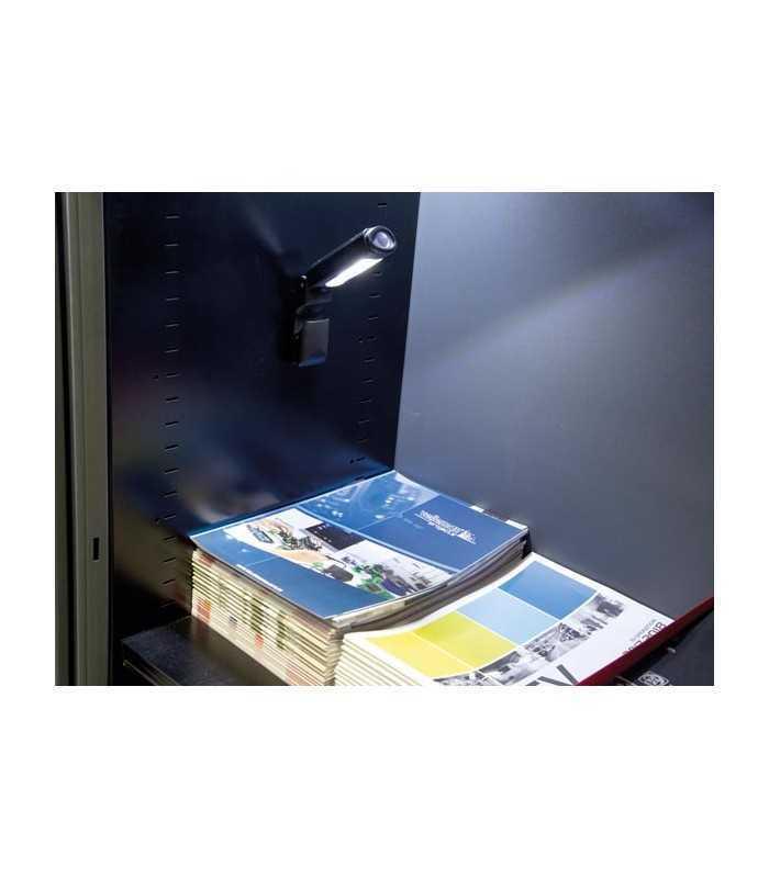 lumina de lucru cu suport magnetic led cob 1w 100lm 3x aaa 21x4x28cm velleman 3