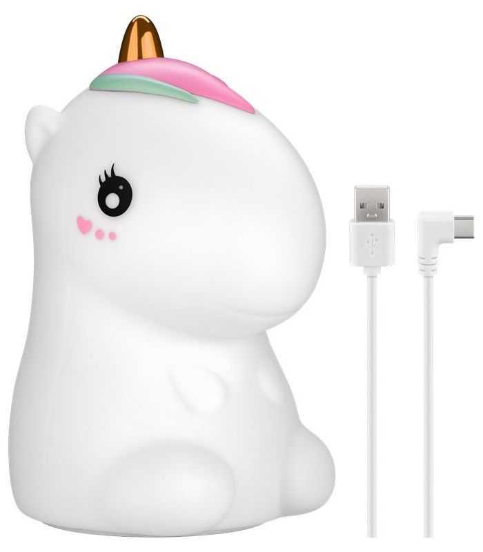 Lumina de noapte cu LED Unicorn 7 culori 3 moduri lumina cu acumulator Goobay 61649