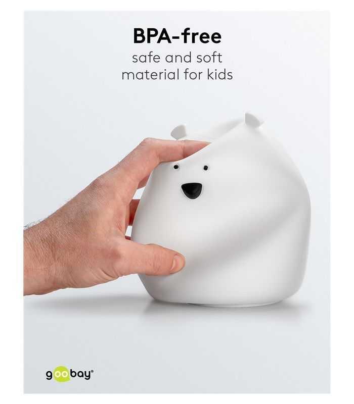 Lumina De Noapte Cu Led Ursul Polar 7 Culori 3 Moduri Lumina Cu Acumulator Goobay 61647