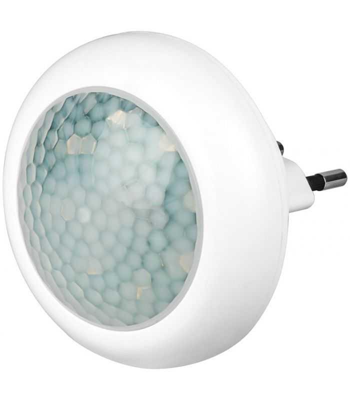 Lumina de noapte LED 1W alb rece 6400K cu detector de miscare PIR 5m 230V alb Goobay 96501