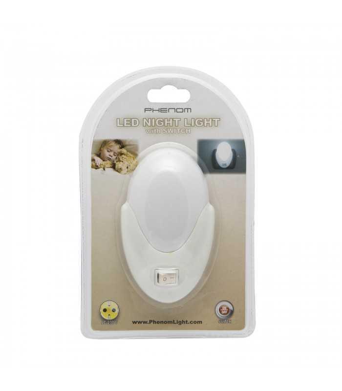 lumina de veghe led 1w rece cu intrerupator 230v 6x95x25cm phenom lighting technology 2