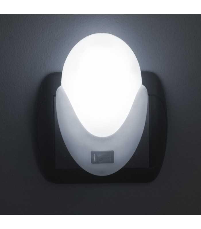 Lumina de veghe LED 1W rece cu intrerupator 230V 6x9.5x2.5cm PHENOM LIGHTING TECHNOLOGY