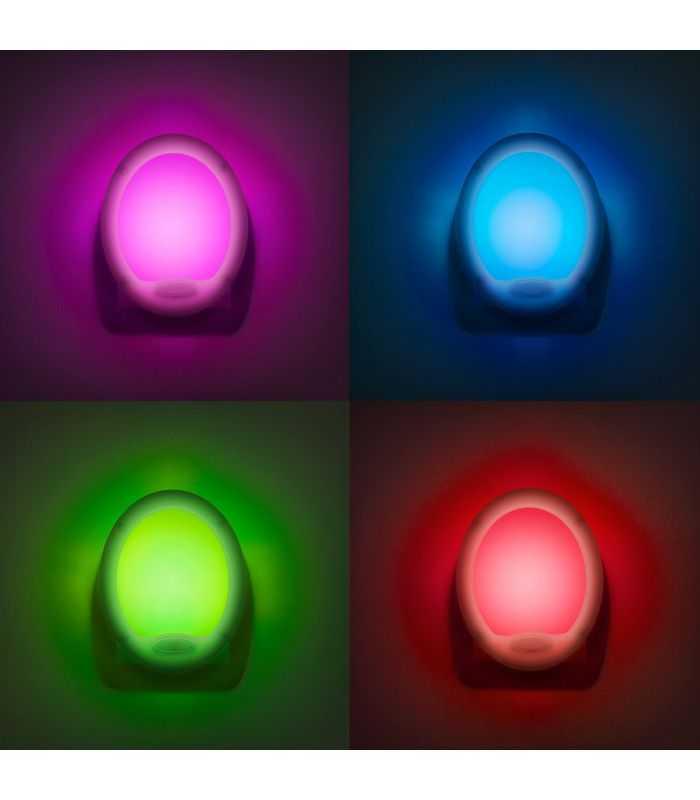 lumina de veghe led colori alternante 7 led 8x10cm phenom 2