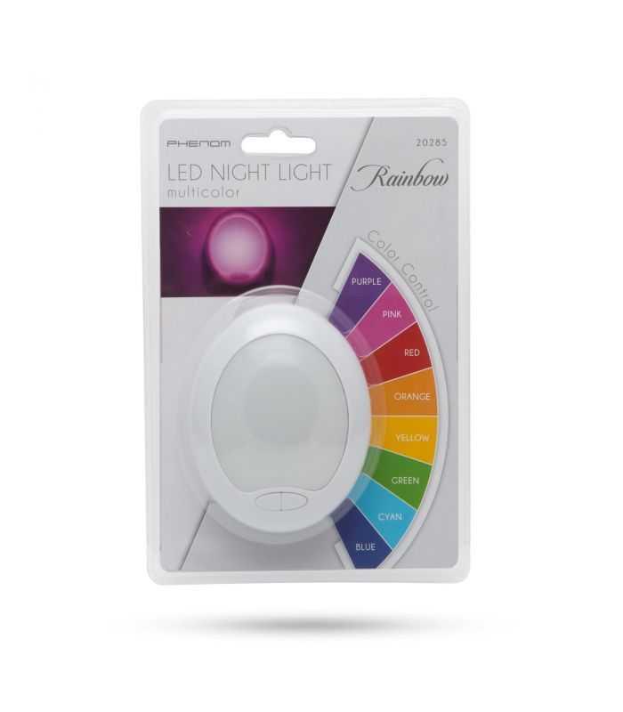 lumina de veghe led colori alternante 7 led 8x10cm phenom 3