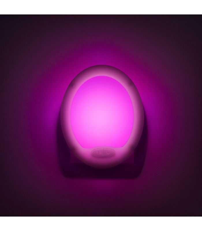 Lumina de veghe LED colori alternante 7 LED 8x10cm PHENOM