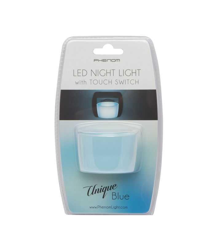 Lumina De Veghe Led Cu Senzor Tactil Albastru 1 Buc Led 1w 6x4x5 Cm Phenom