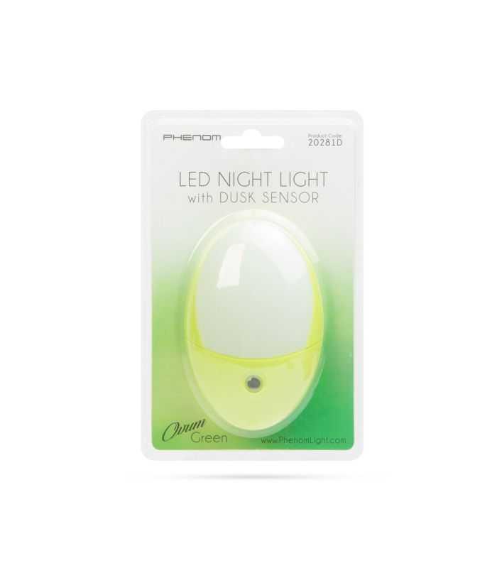 Lumina De Veghe Verde 6x Led 6000k Lumina Alb Rece Cu Senzor 05w 230v 20281d Phenom