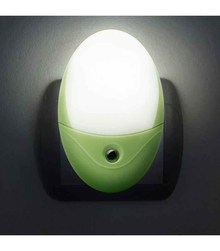 Lumina de veghe verde 6x LED 6000K lumina alb rece cu senzor 0.5W 230V 20281D Phenom