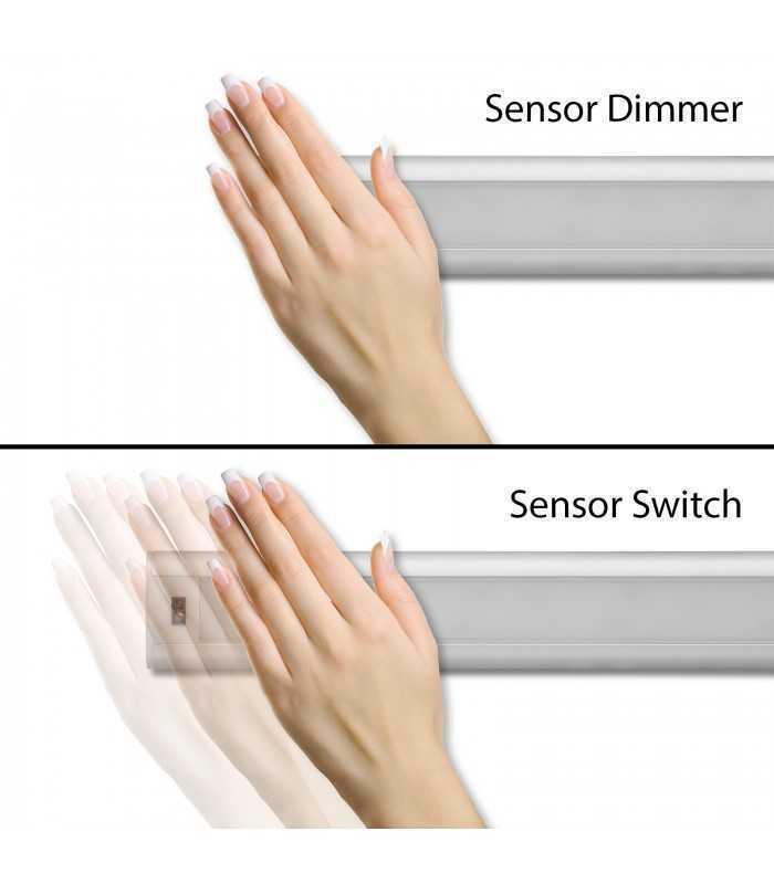 lumina led cu senzor de miscare led 5w 380lm 4000k ultraslim 300x40x9mm phenom 3