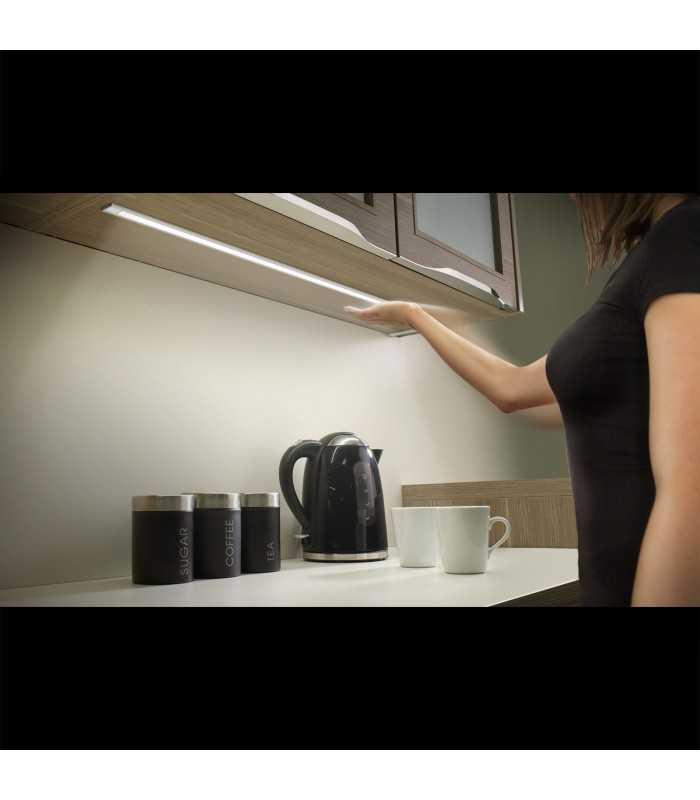 lumina led cu senzor de miscare led 5w 380lm 4000k ultraslim 300x40x9mm phenom 6