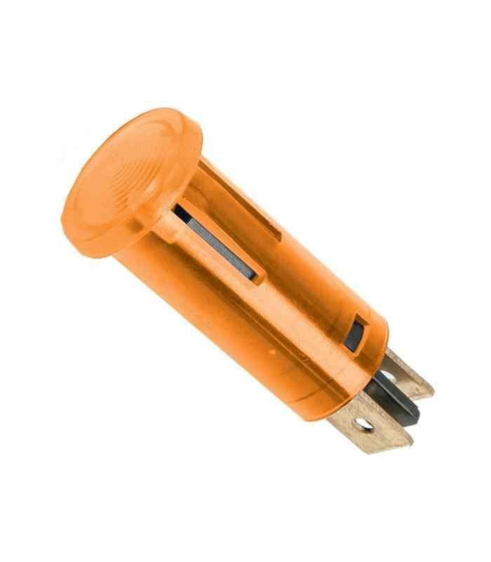Lumina semnal 12V lumina portocalie LED 39x12 mm terminal 6.3mm 07921NA