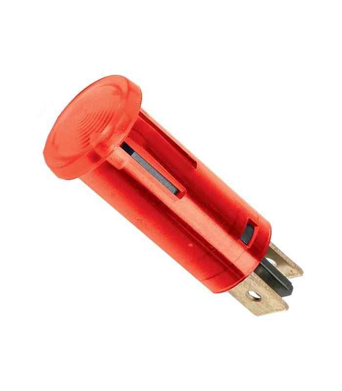Lumina semnal 12V lumina rosie LED 39x12 mm terminal 6.3mm 07921PI