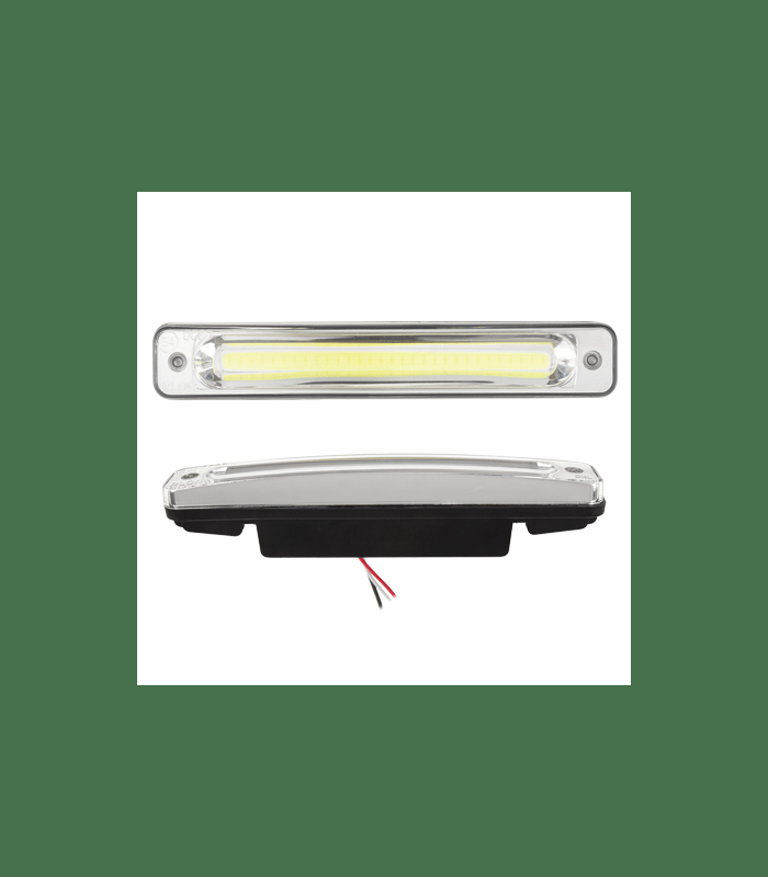 Lumini auto de zi 12V 2x 3W COB 600lm 6000K 190x30x45mm REBEL