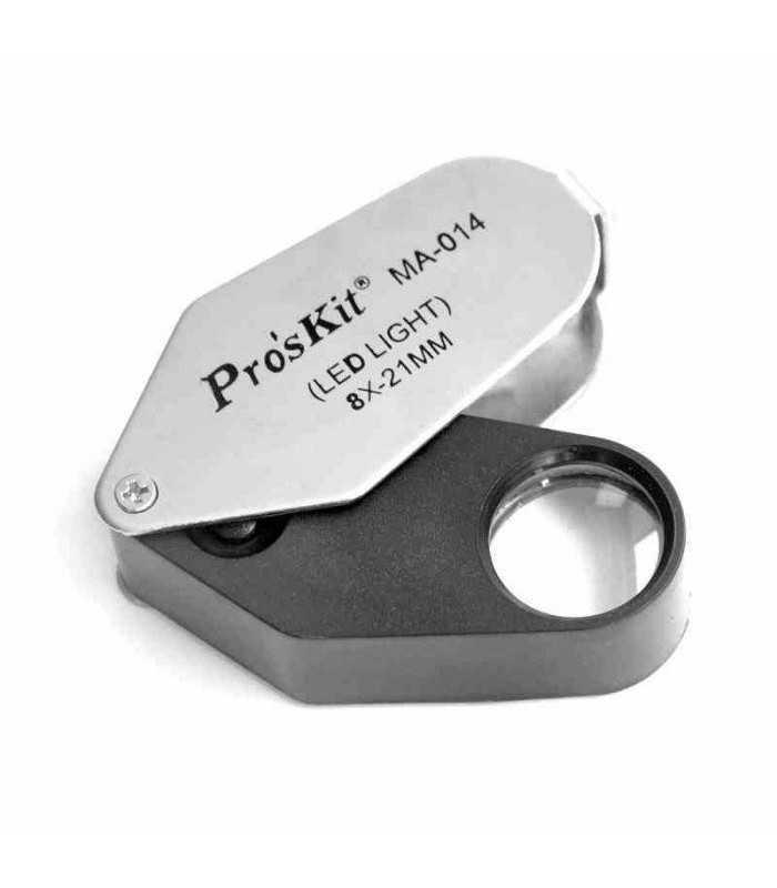 Lupa 8X cu iluminare leduri 3x LRII30 (3x AG12) ProsKit