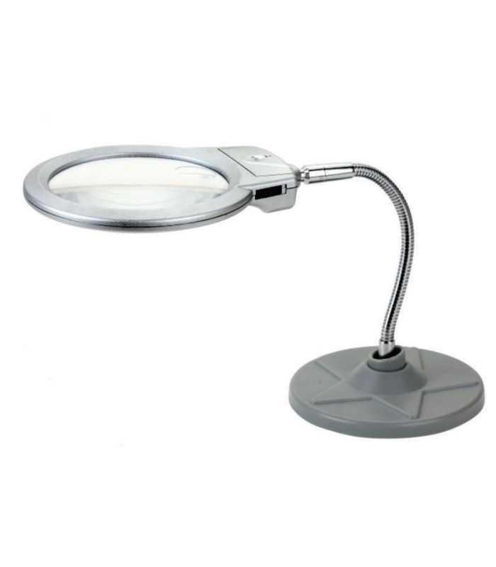 Lupa de birou brat flexibil lumina LED 3x AAA 2-5X ZD-126-1