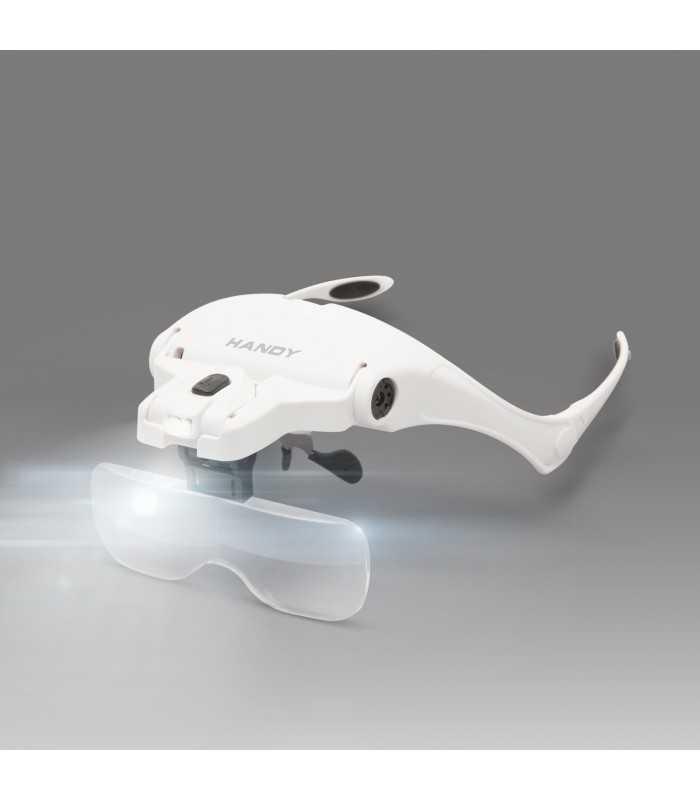 lupa de cap cu iluminare led lentila dubla handy 1