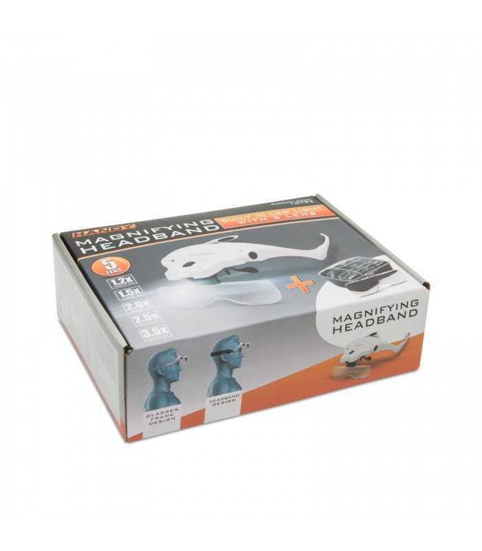 lupa de cap cu iluminare led lentila dubla handy 7