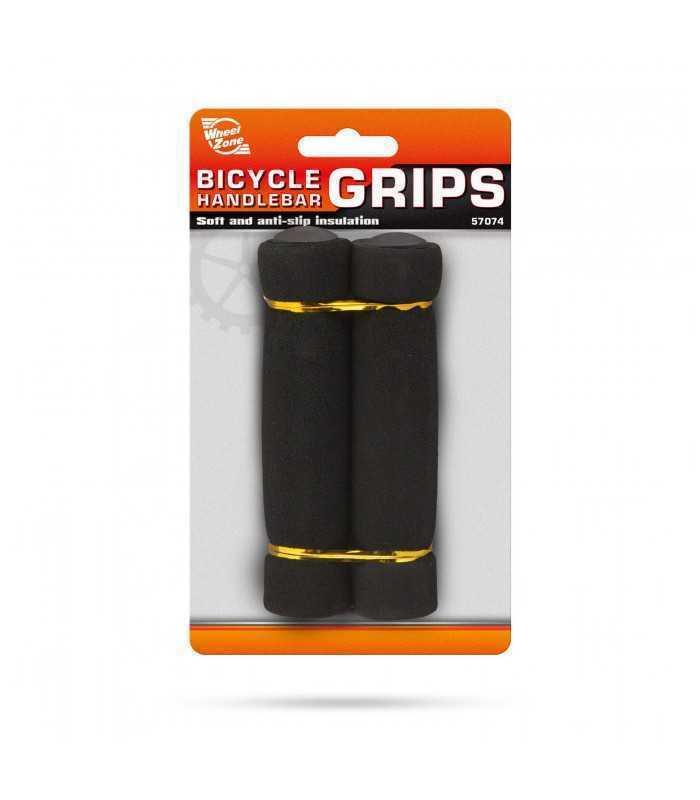 manson pentru ghidonul de biciclete din burete 130mm negru 2buc 1