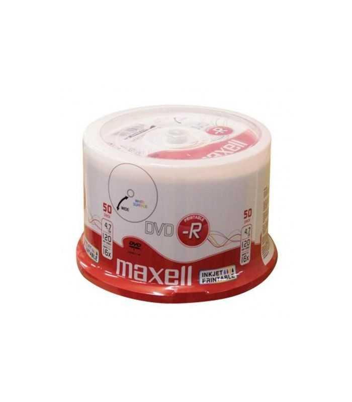 Maxell DVD-R 4.7Gb 120 minute 16X fullprintabil fara carcasa CK50buc 275701 (256) A0115285