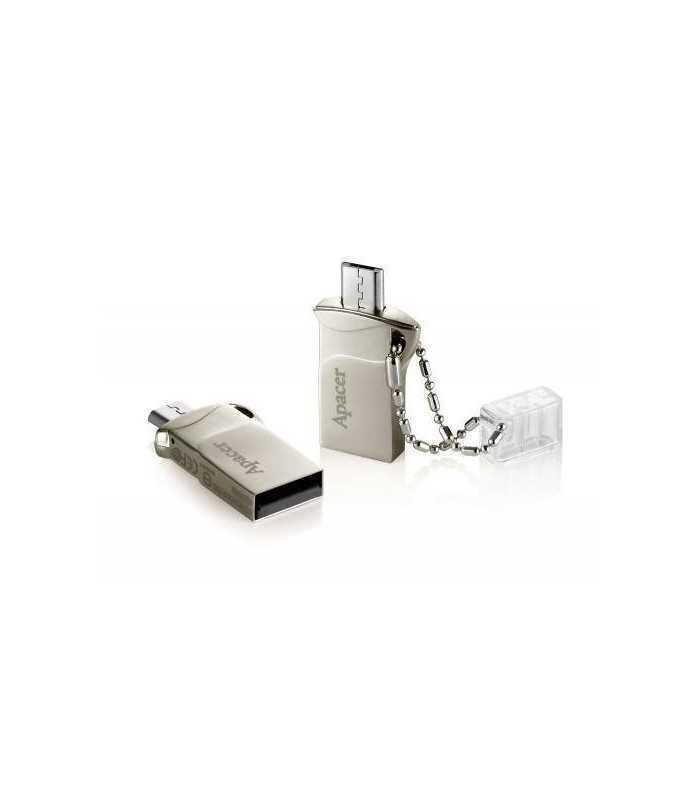 Memorie flash OTG/ USB 2.0 8GB Apacer argintiu