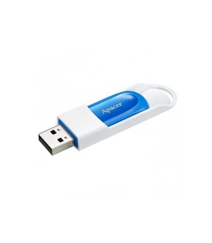 memorie flash usb 20 32gb retractabila apacer ah23abe albastru alb 2