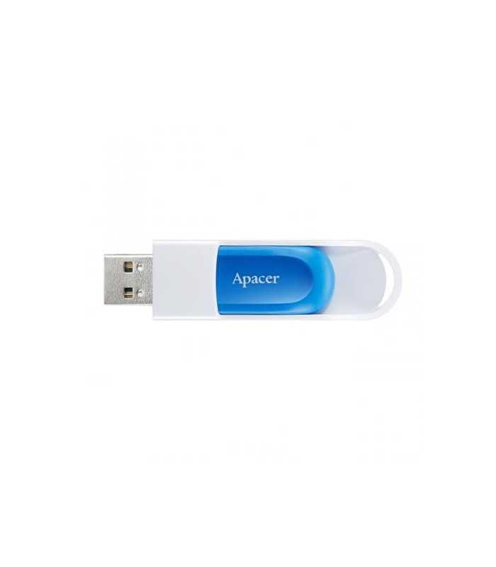 Memorie flash USB 2.0 32GB retractabila Apacer AH23ABE albastru-alb